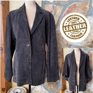 Siena Leather Women's Jacket Dark Brown Suede Pockets Lined (16)